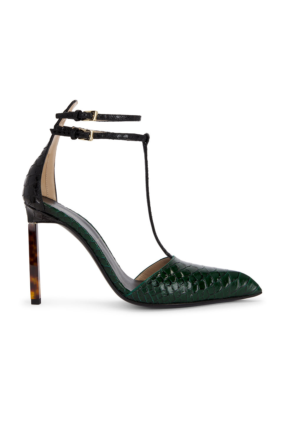 Printed Python T Strap 105 Pump