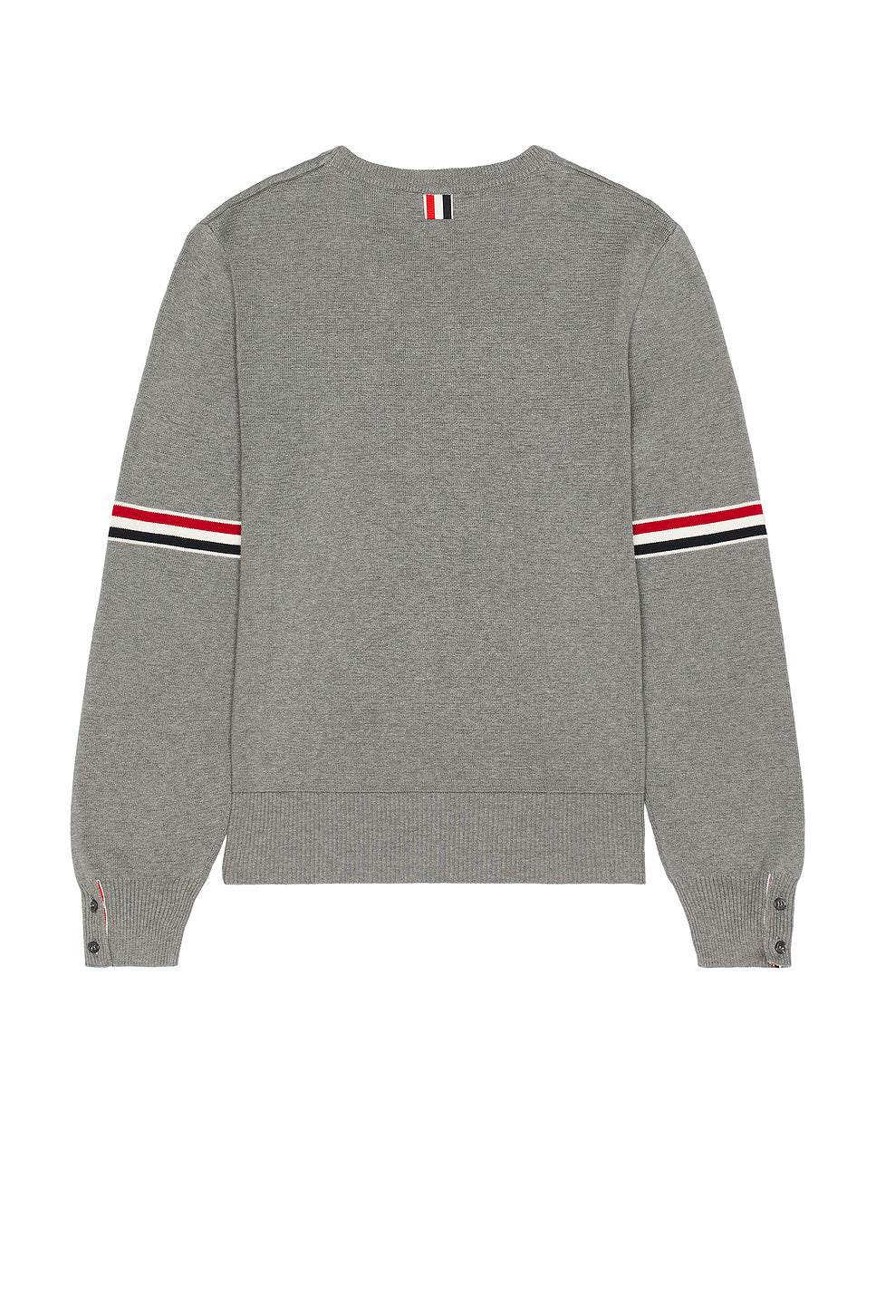 Milano Stitch Crew Neck Pullover in Light Grey