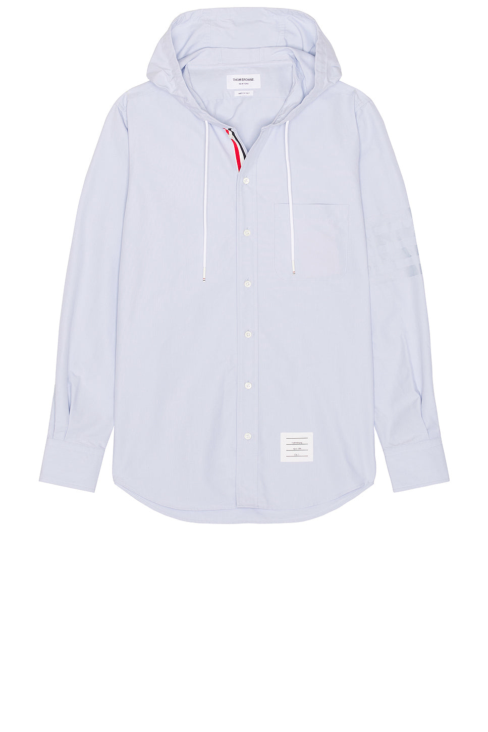 Hooded Straight Fit Long Sleeve Shirt