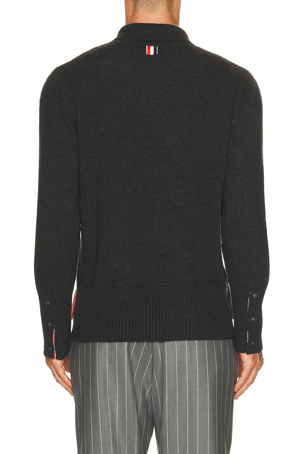 Merino Wool Baby Cable Long Sleeve Polo