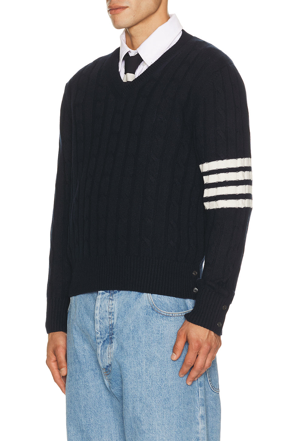 Cable Stitch Relaxed Fit Pullover