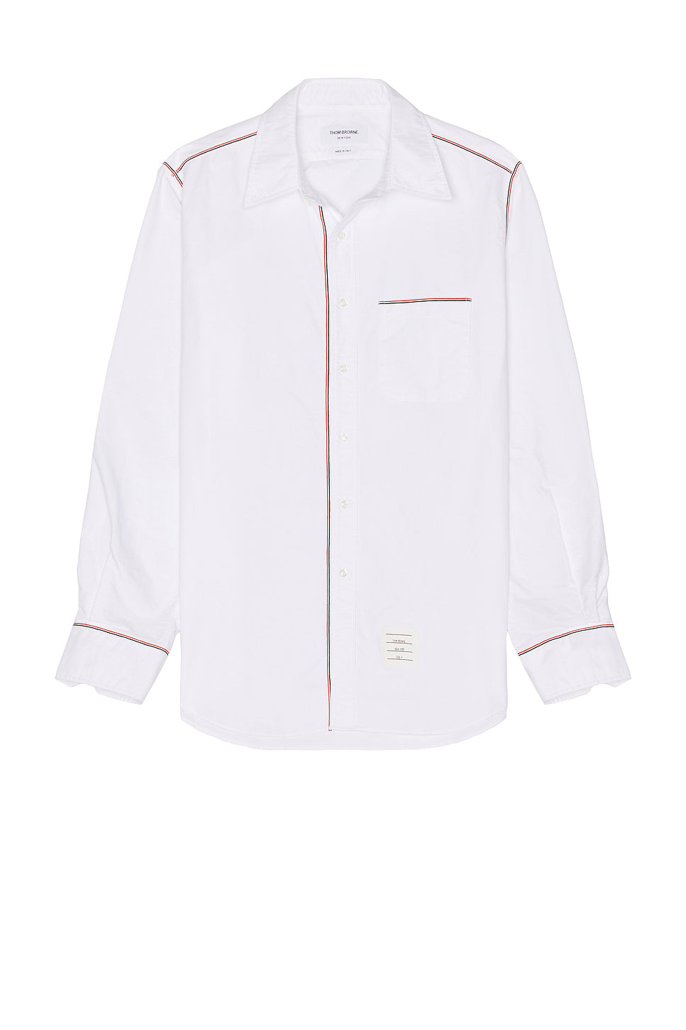 Straight Fit Button Down Long Sleeve Shirt