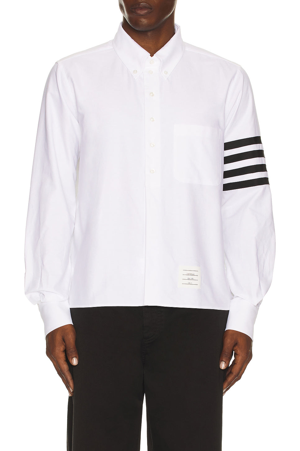 Straight Fit 4 Bar Oxford Shirt