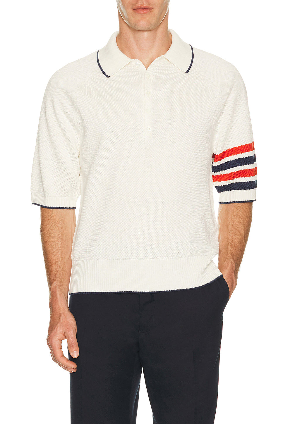 Relaxed Fit Raglan Short Sleeve Polo