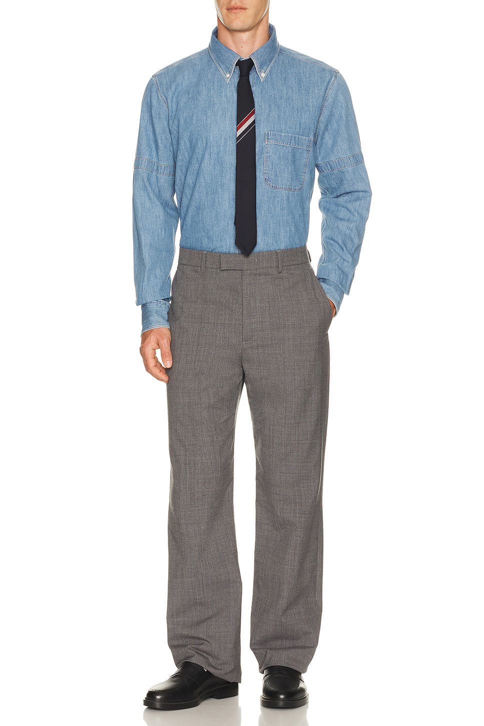 Straight Fit Long Sleeve Shirt