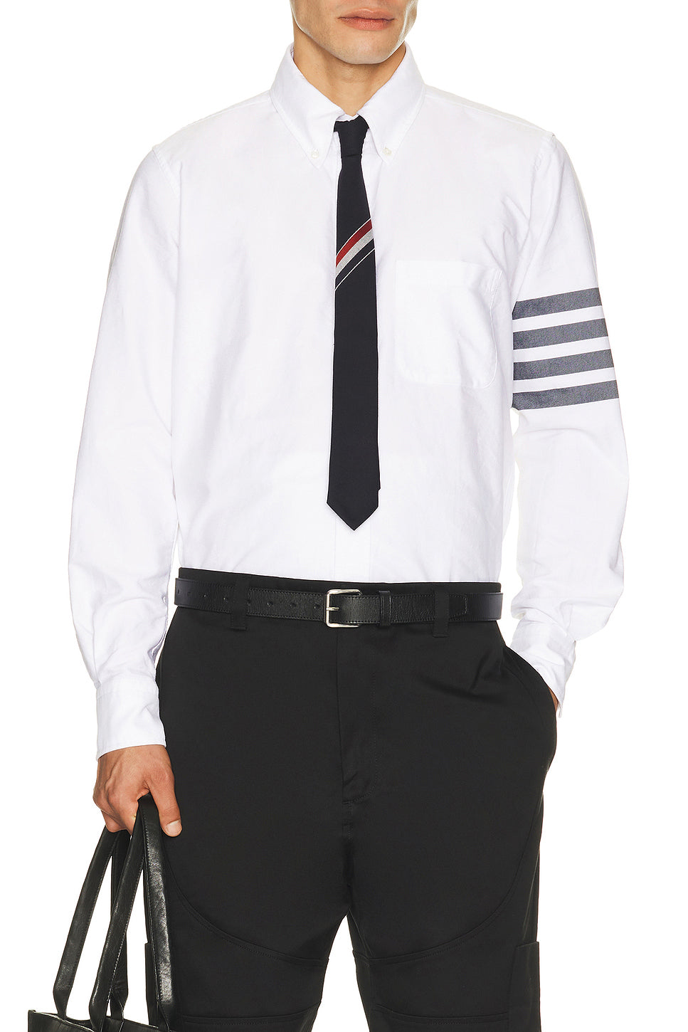Straight Fit Button Down Long Sleeve Shirt
