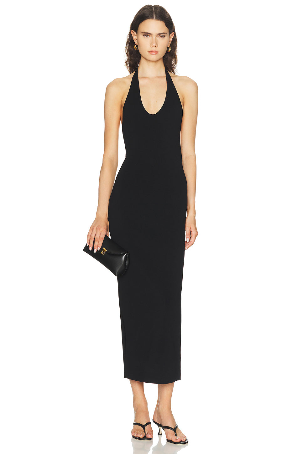 Compact Knit Halter Dress