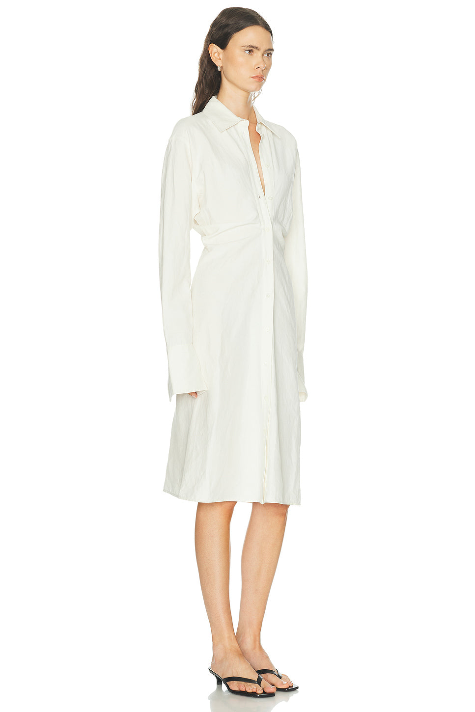 Slouch Cotton Shirt Dress