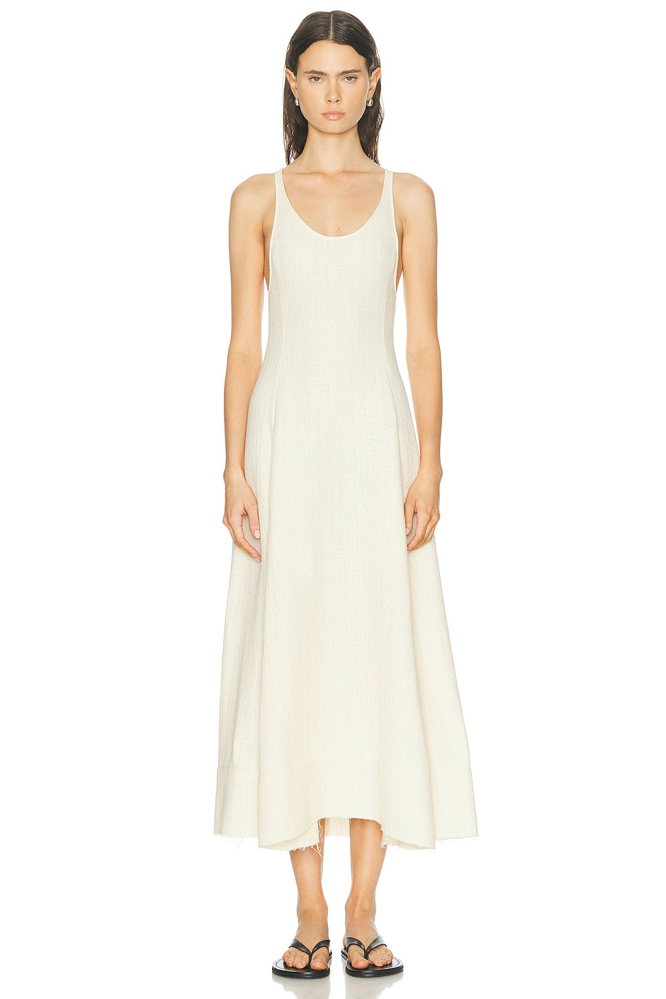 Sculpted Cotton Dress
