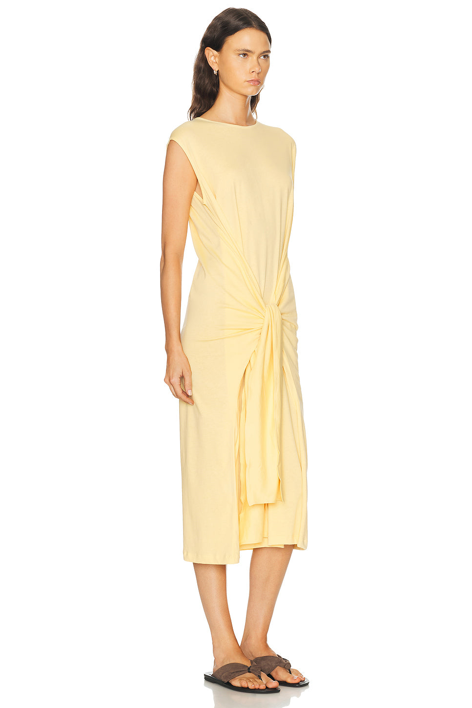 Tie Waist Jersey Dress