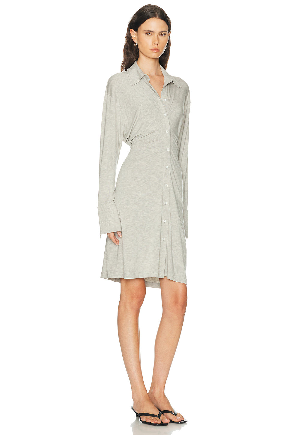 Slouch Jersey Shirt Dress