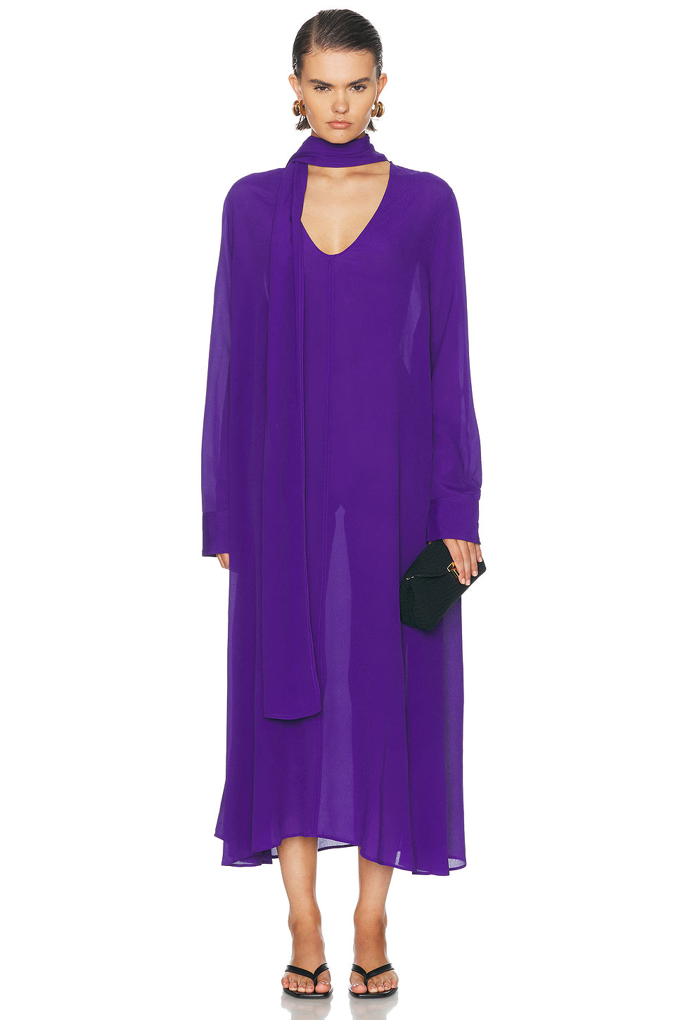 Rounded Neckline Dress