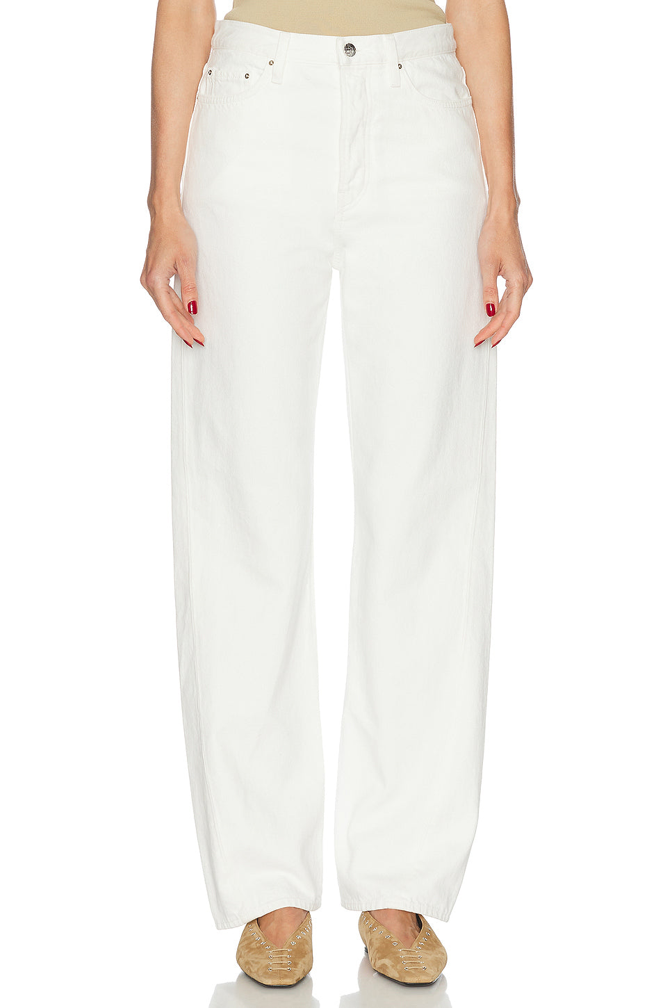 Twisted Seam Full Length Jeans