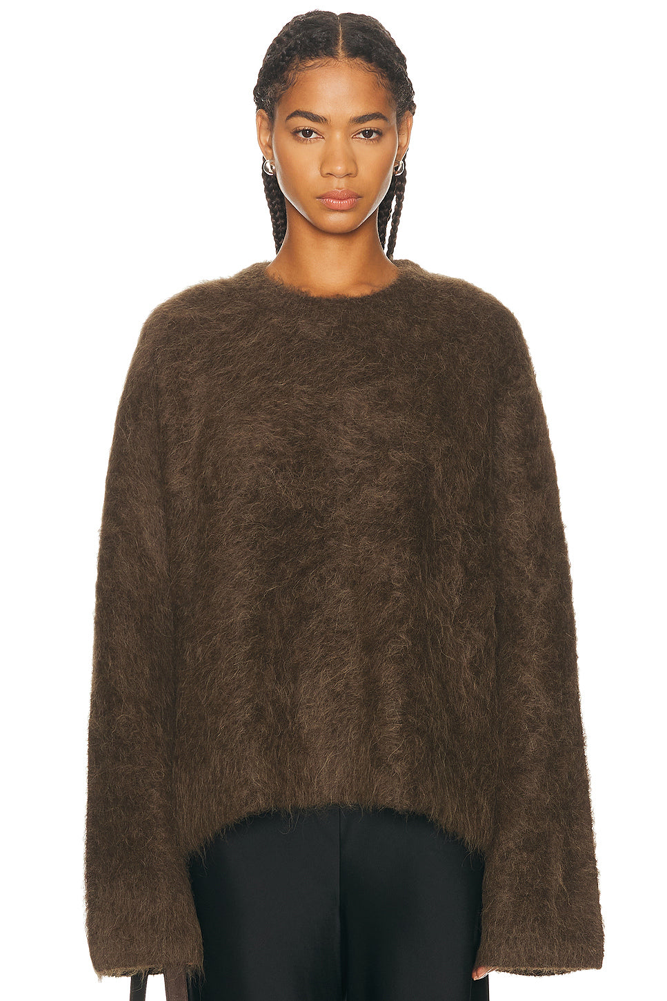 Boxy Alpaca Knit Sweater