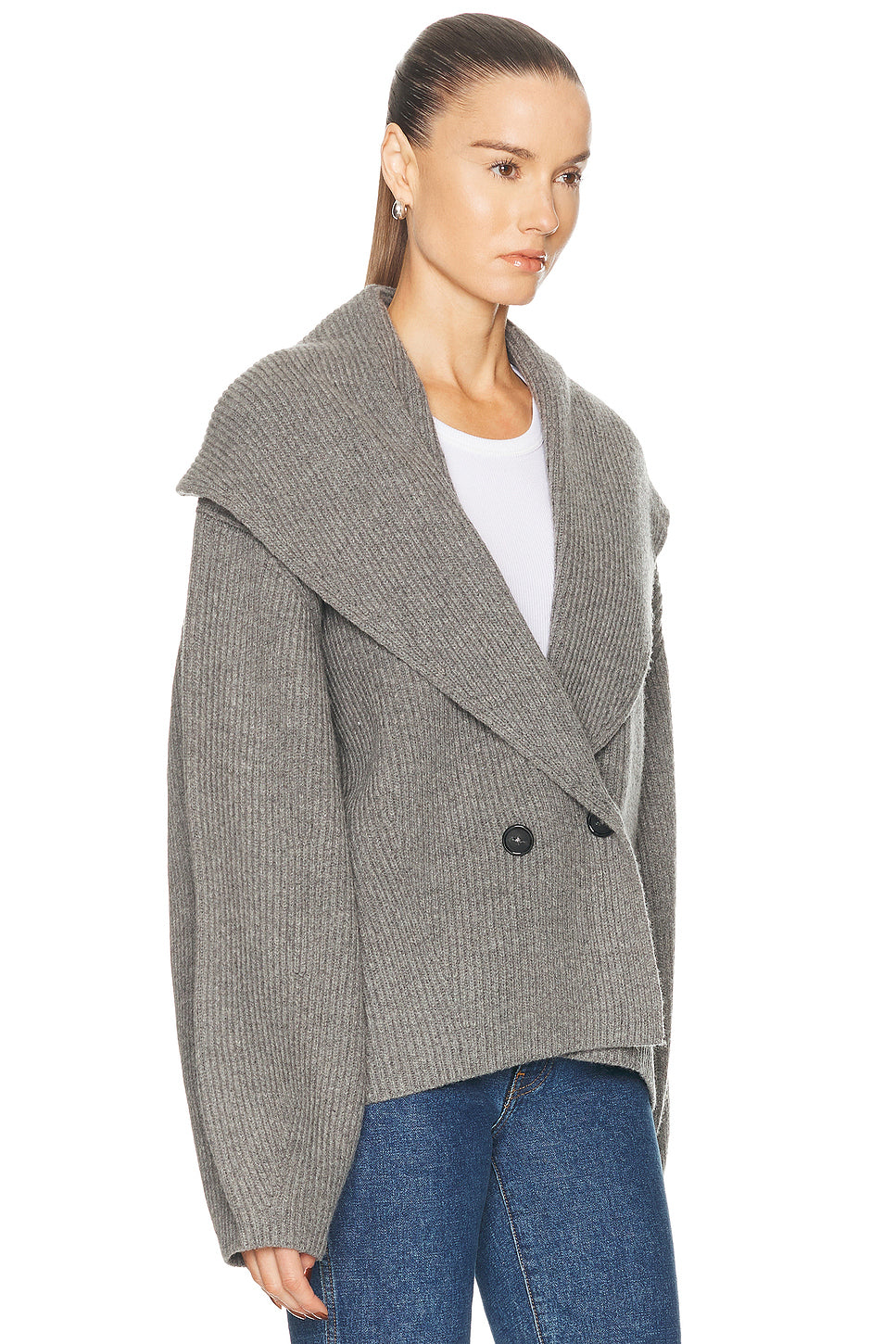 Shawl Lapel Cardigan