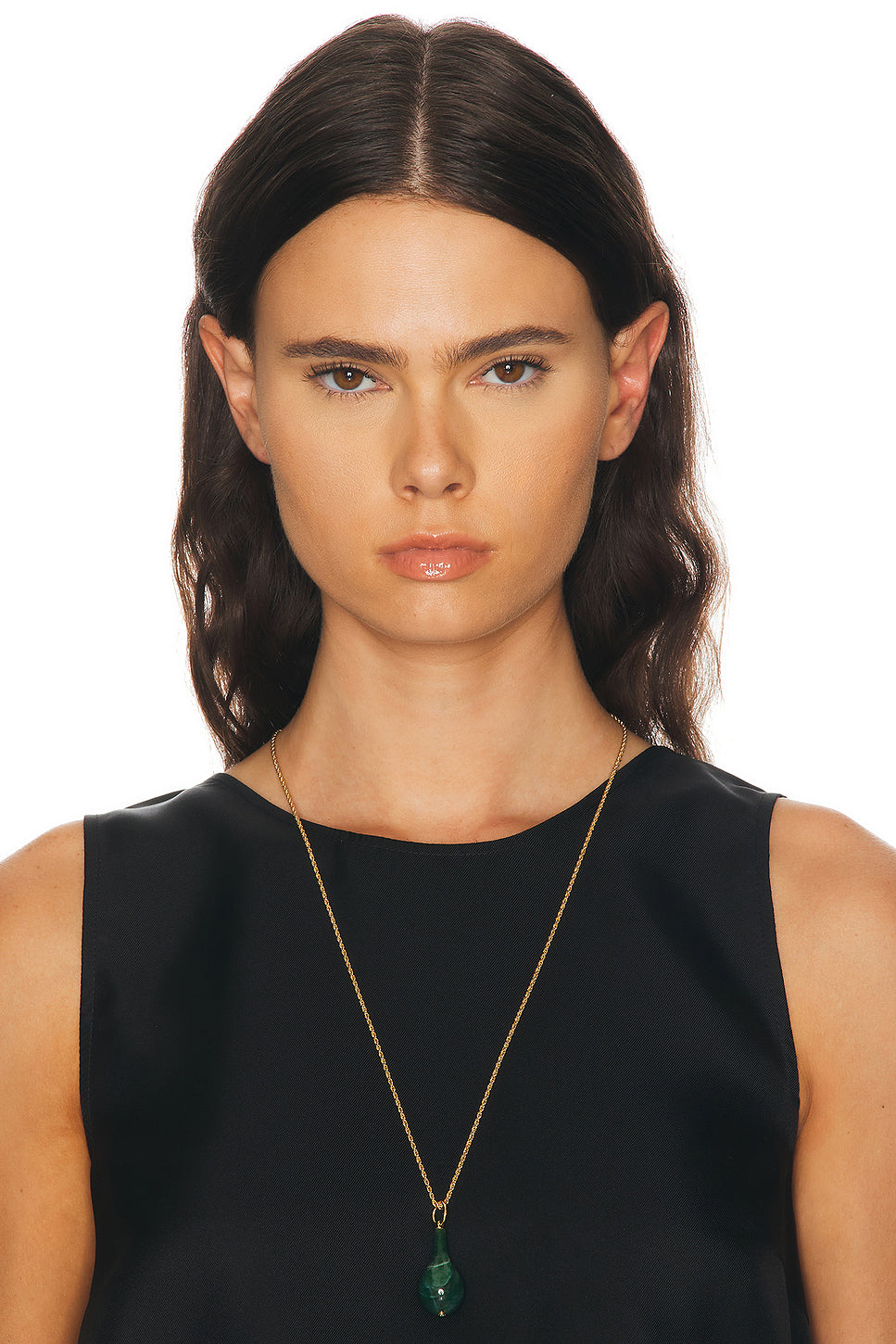 Medium Jade Drop Necklace