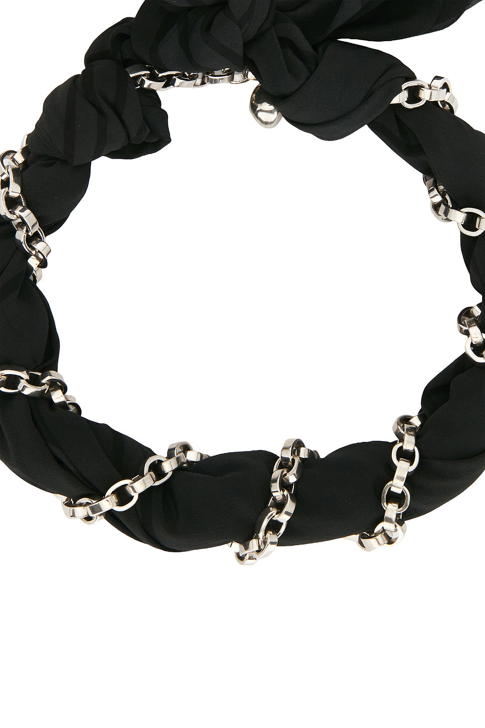 Silk Scarf Collar Necklace