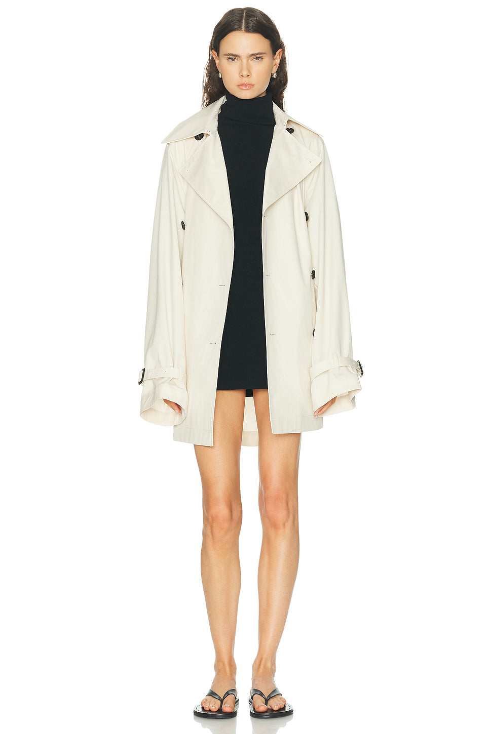 Washed Cotton Trench Coat
