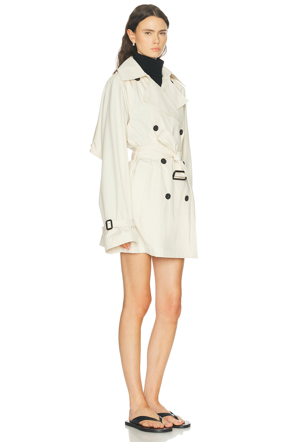 Washed Cotton Trench Coat