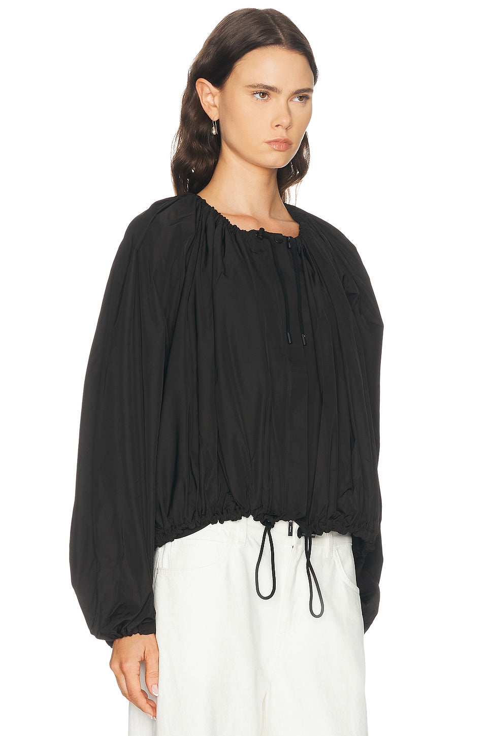 Gathered Parachute Coat