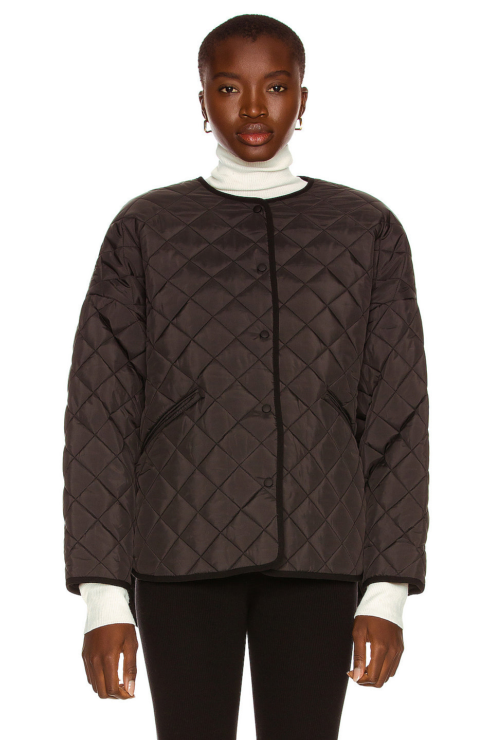 Collared Quilted Jacket