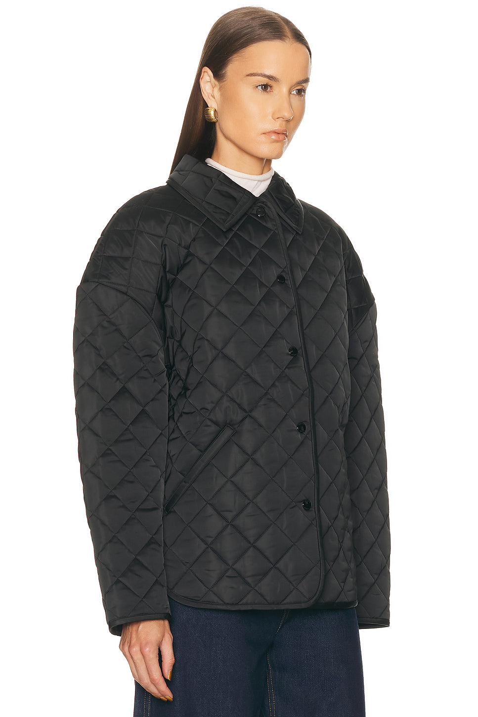 Collared Quilted Jacket