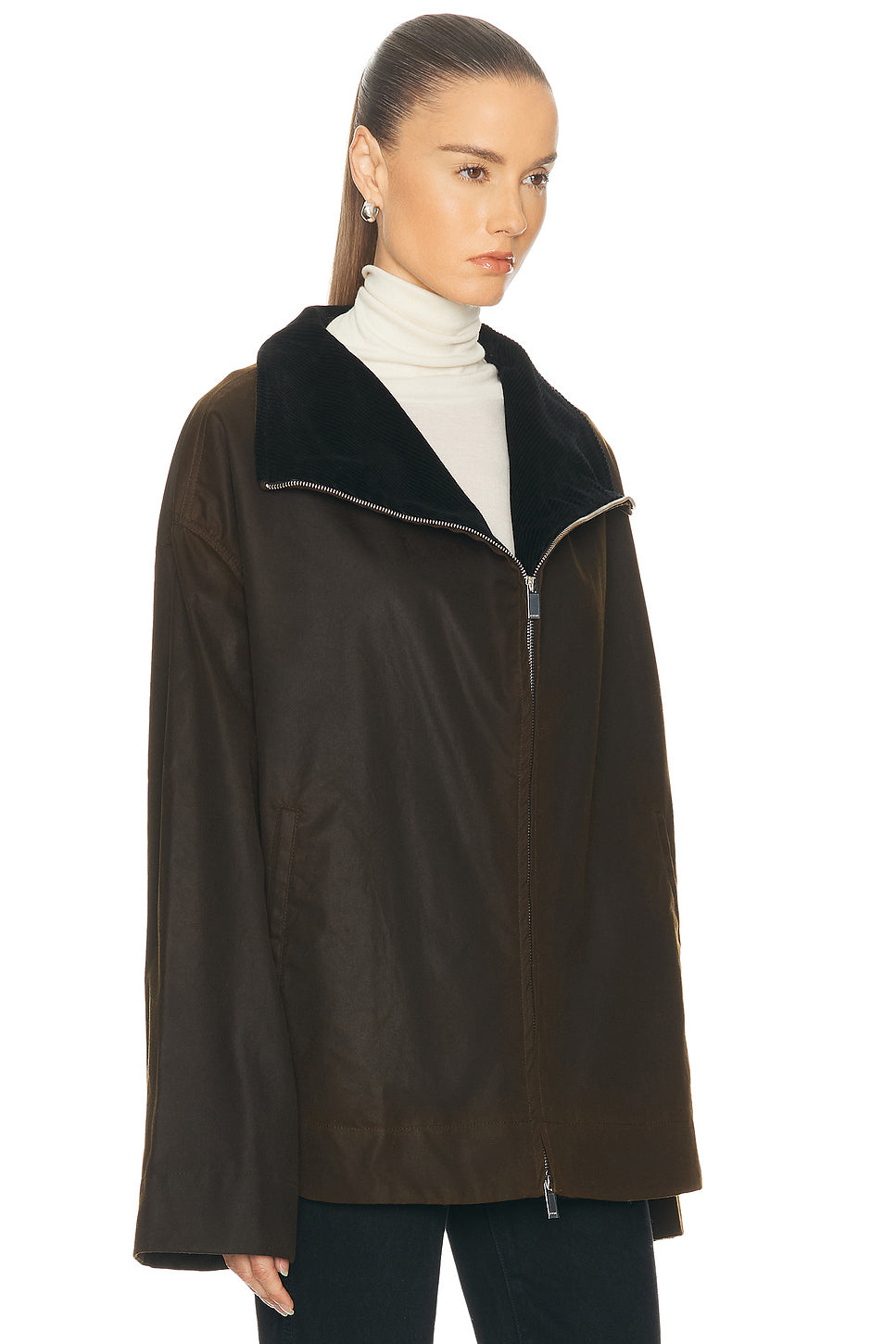 Zipped Funnel Jacket