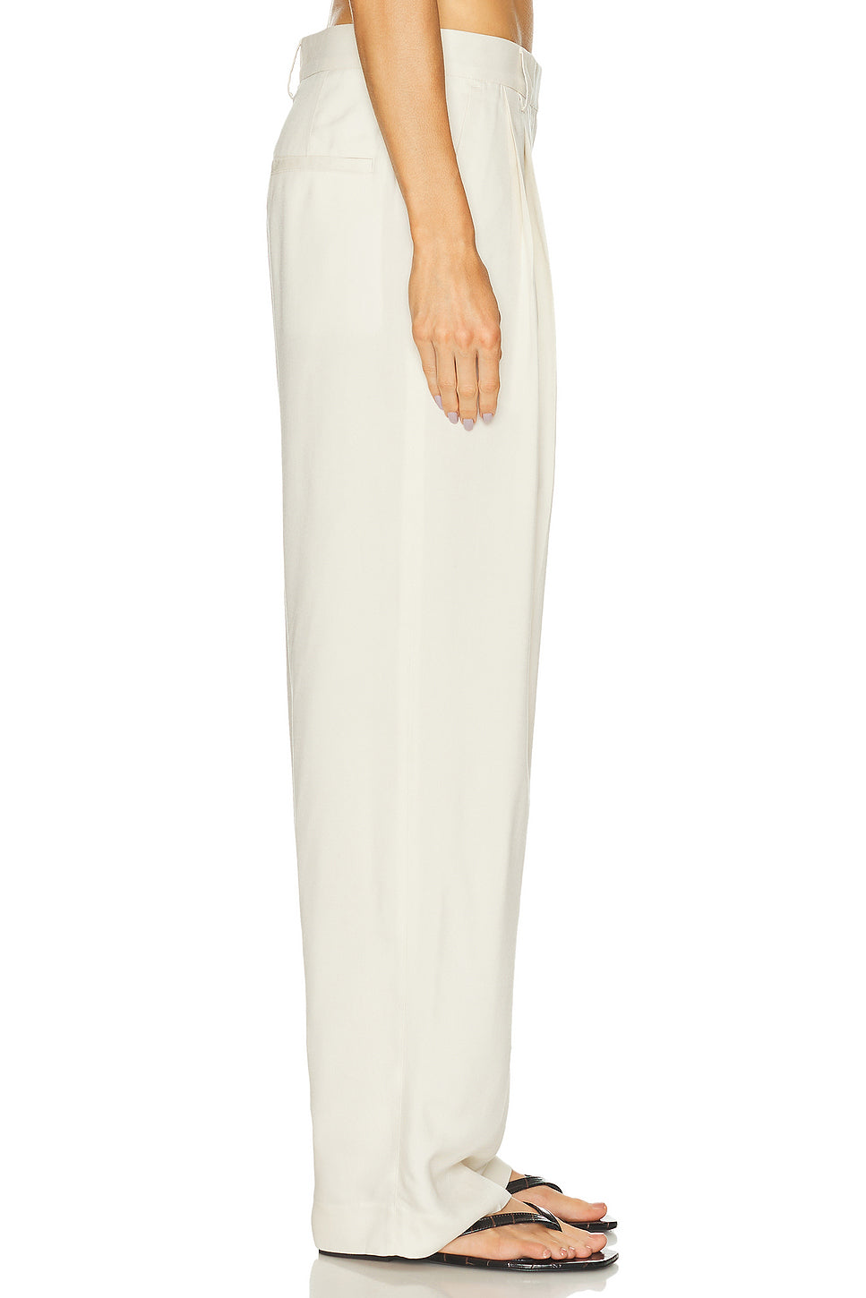 Double Pleat Straight Trouser