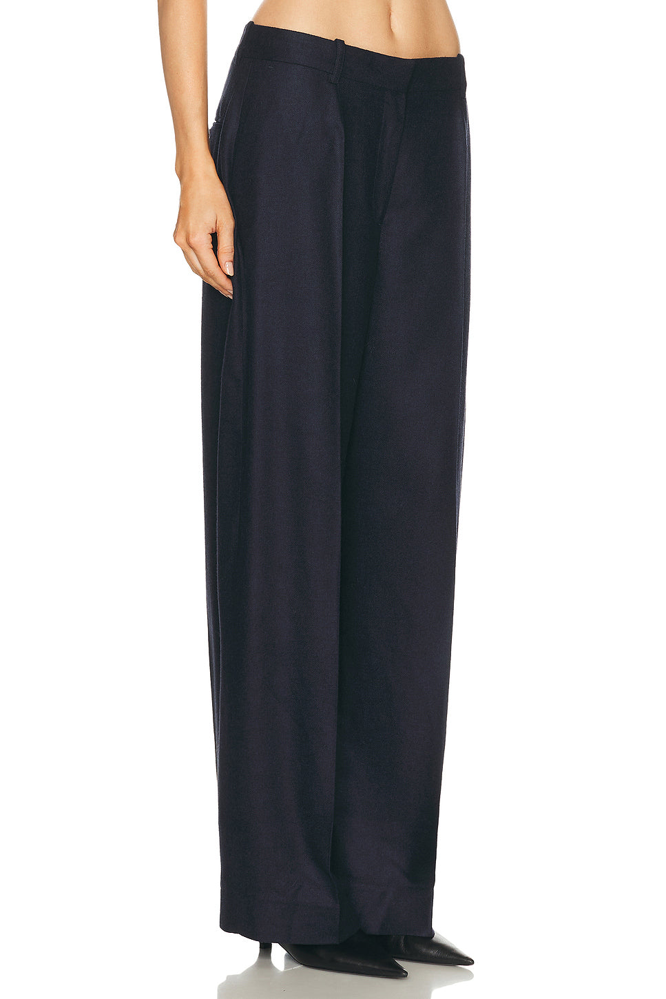 Wide Flannel Trouser