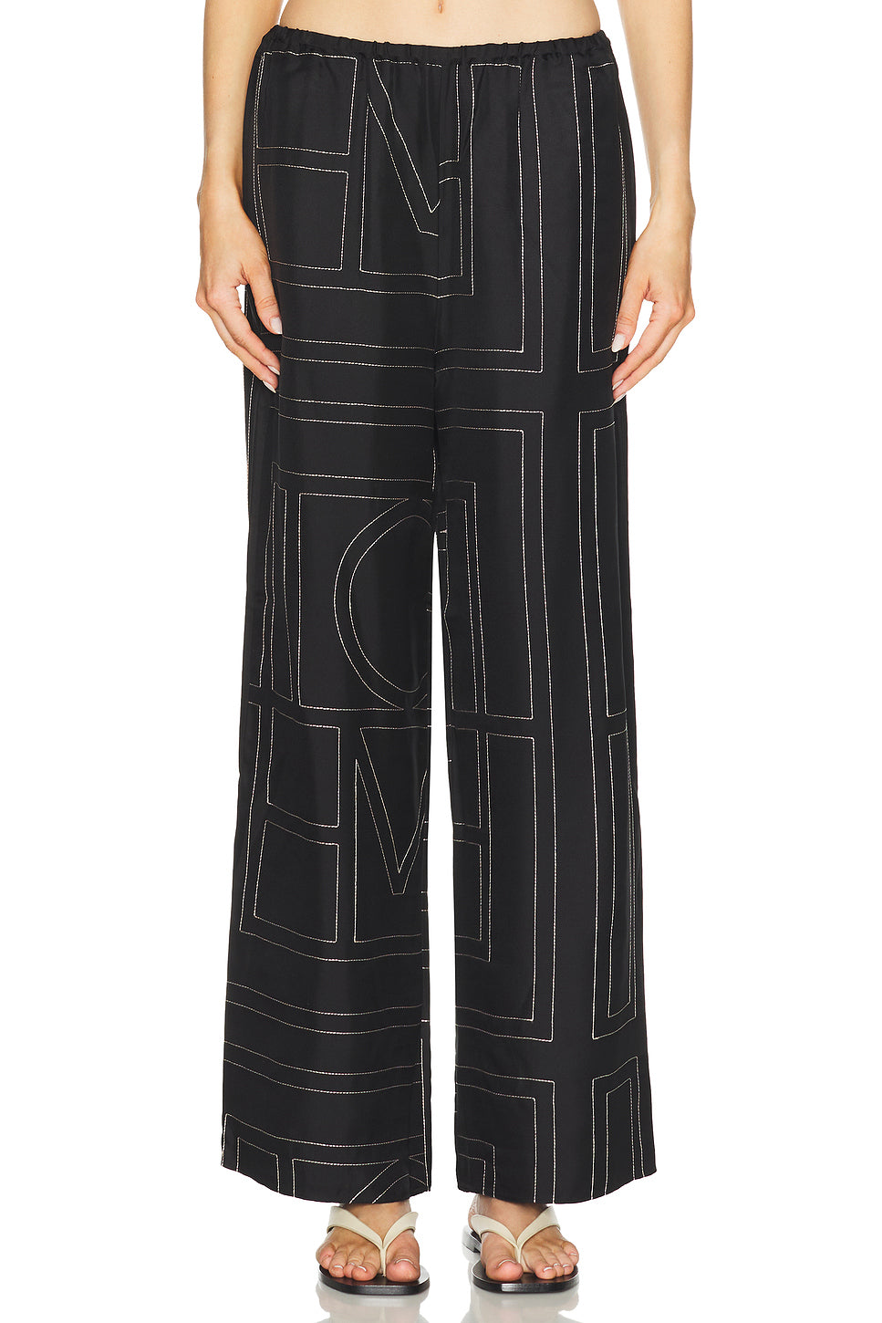 Monogram Silk PJ Bottom