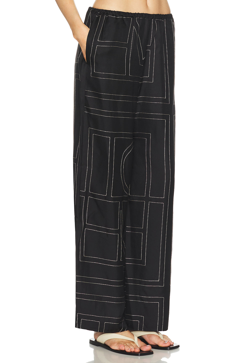 Monogram Silk PJ Bottom