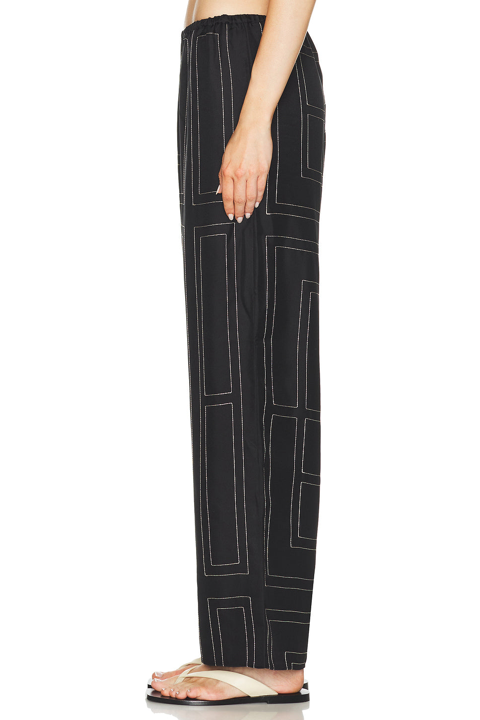 Monogram Silk PJ Bottom