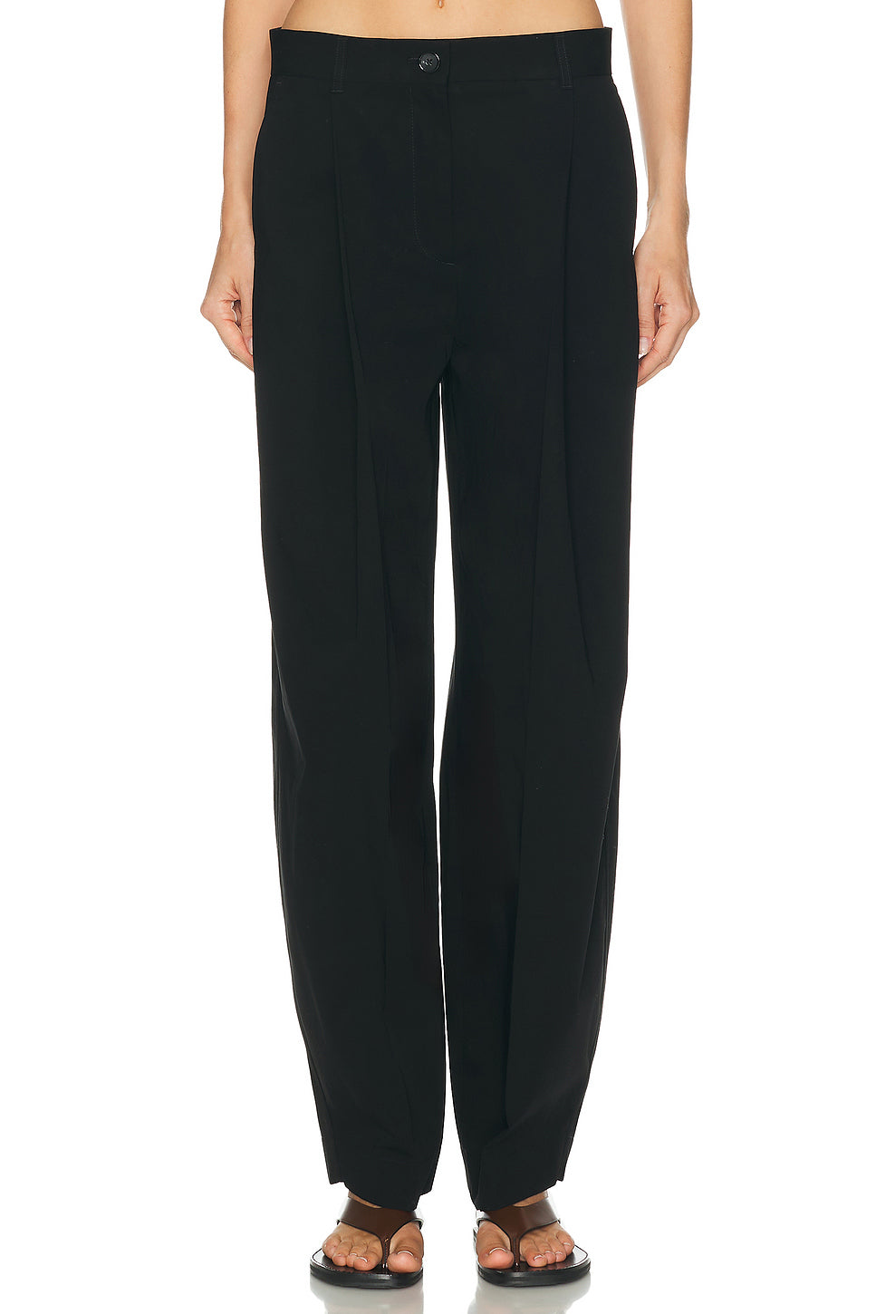 Single Pleat Cotton Trouser