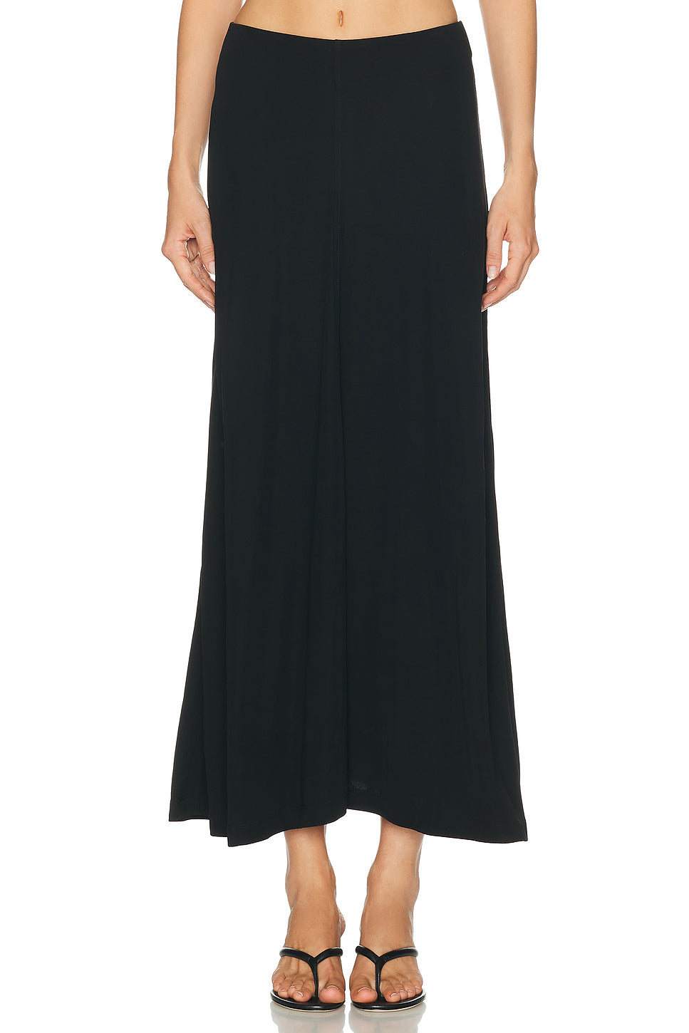 Flared Jersey Skirt