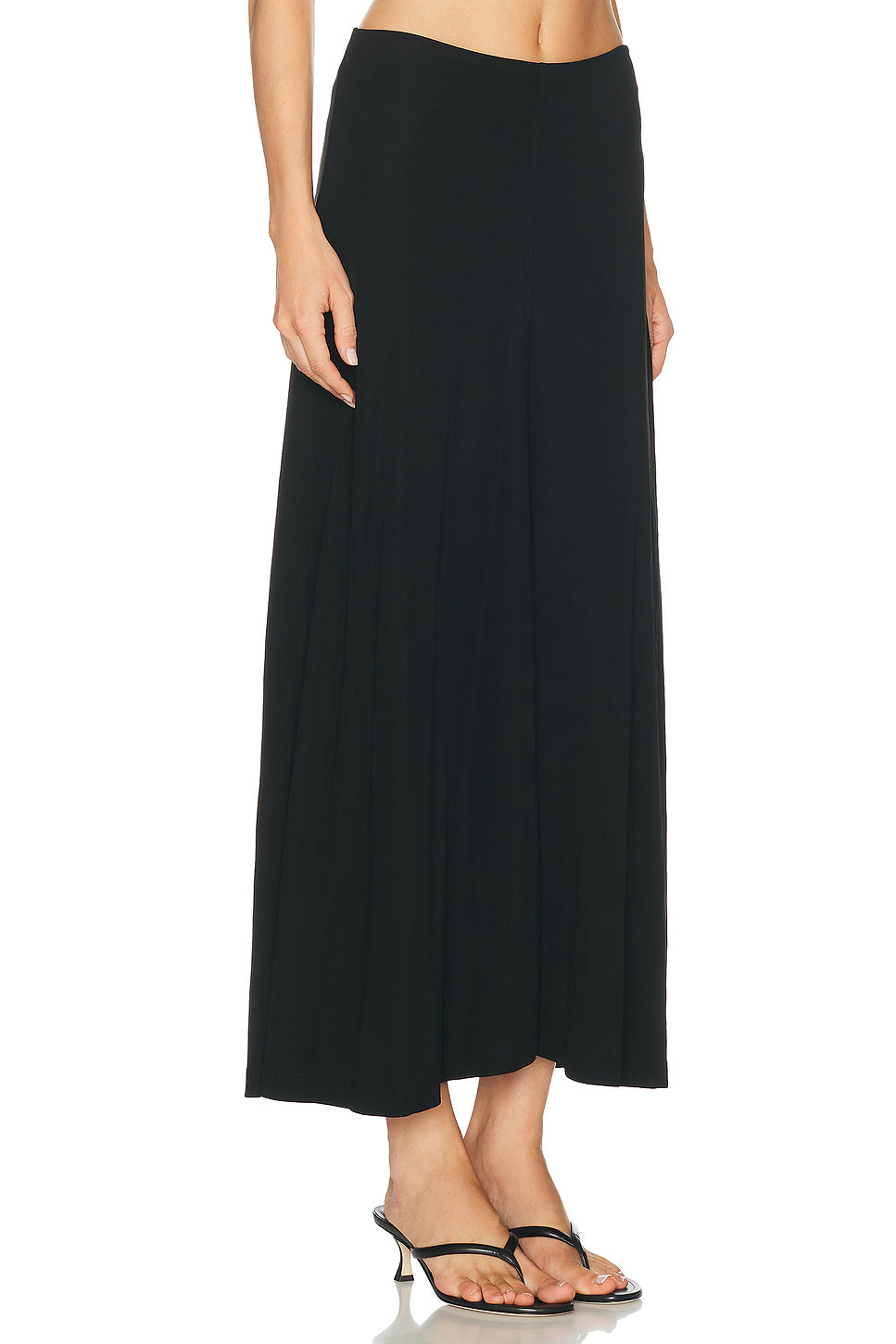 Flared Jersey Skirt