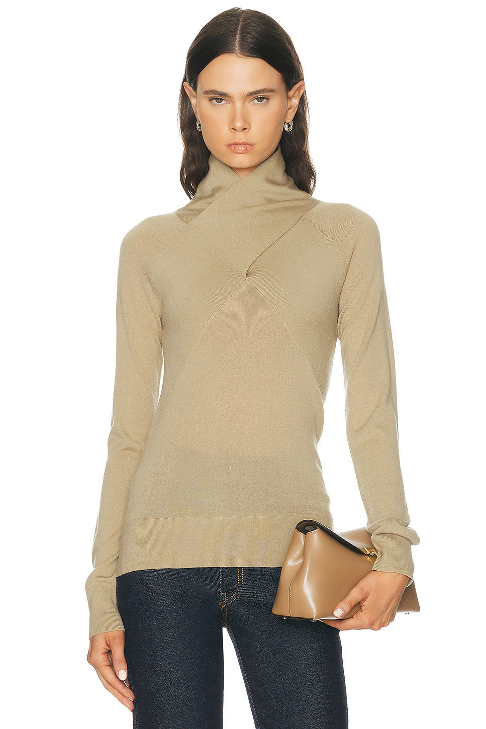 Crossover Merino Knit Top