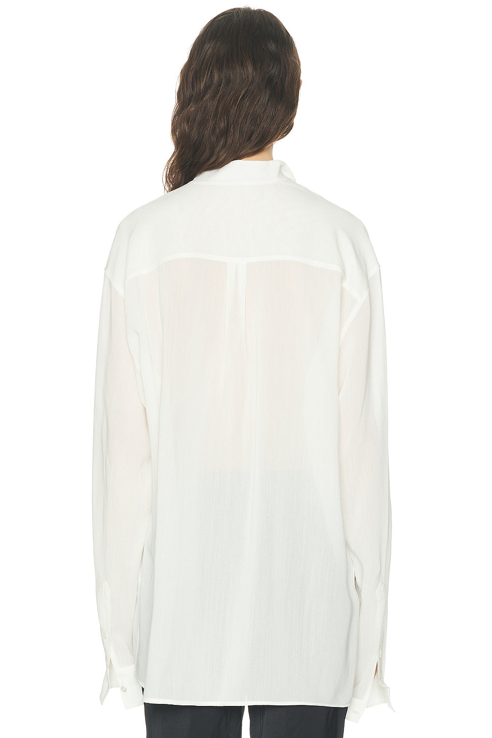Overlapping Collar Blouse