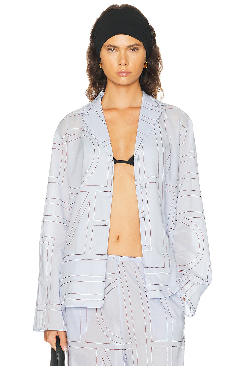 Monogram Cotton Blend PJ Top