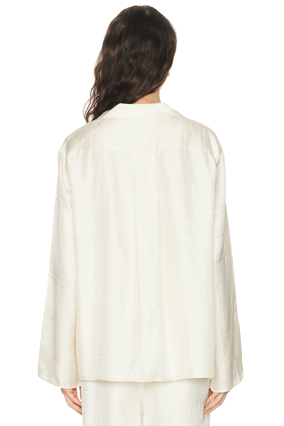 Monogram Silk PJ Top