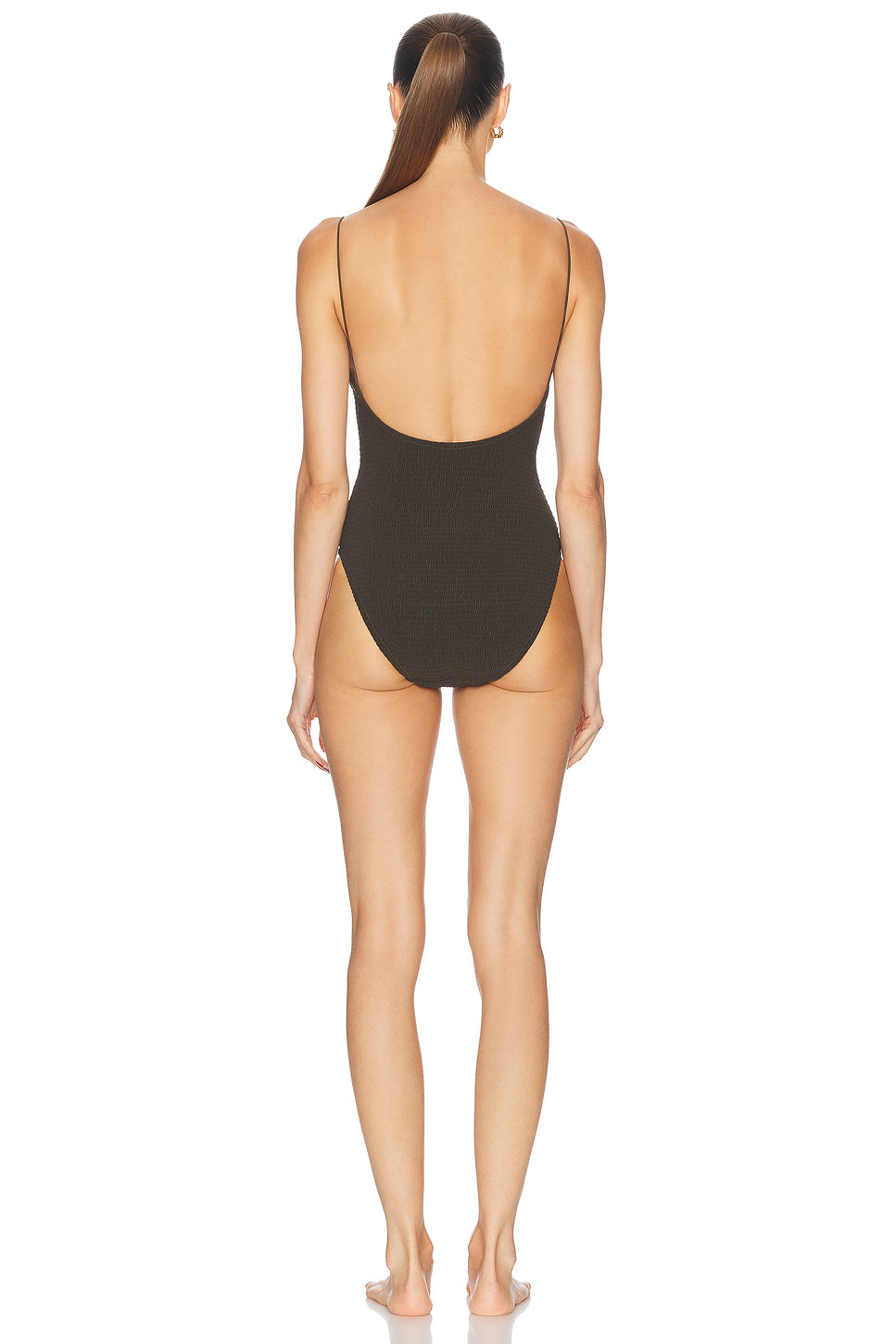 Smocked One Piece Swimsuit