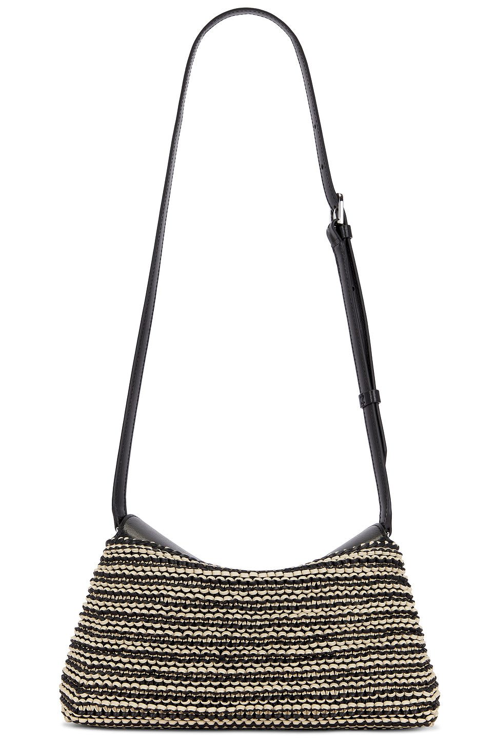 T-Lock Woven Leather Clutch