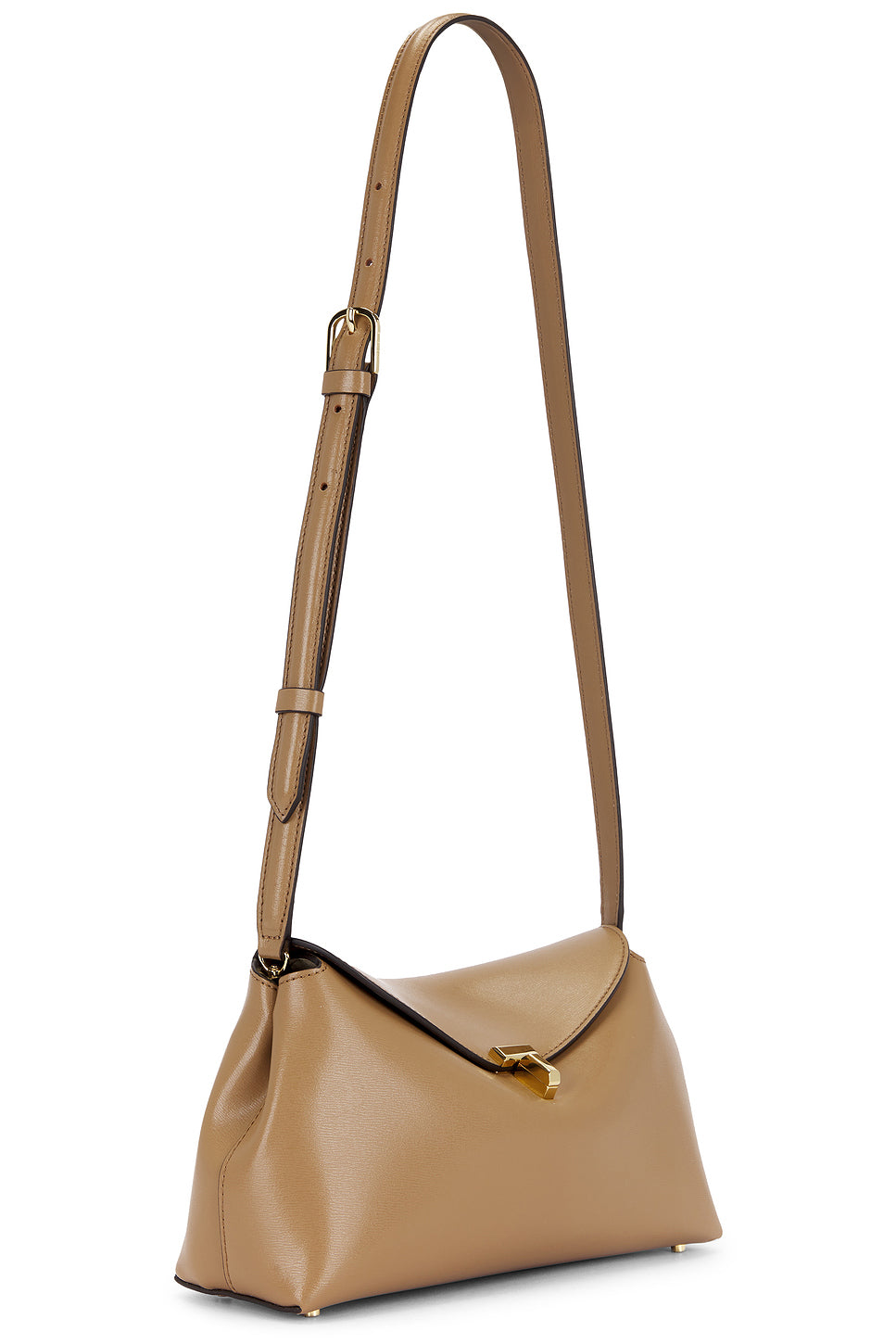 T-Lock Leather Clutch