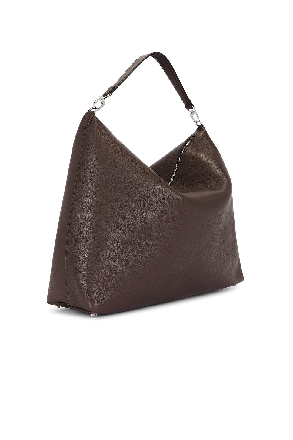 Bevel Grained Leather Tote Bag