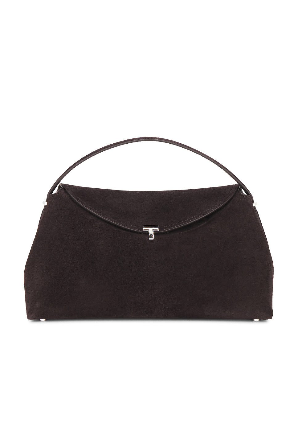 T-Lock Suede Top Handle Bag