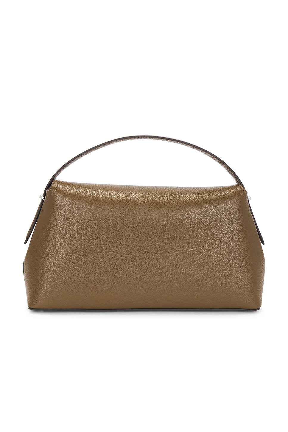 T-Lock Grained Leather Top Handle Bag