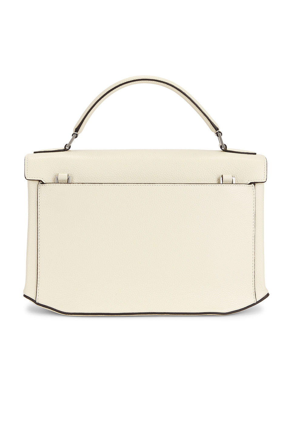 Box Grained Leather Top Handle Bag