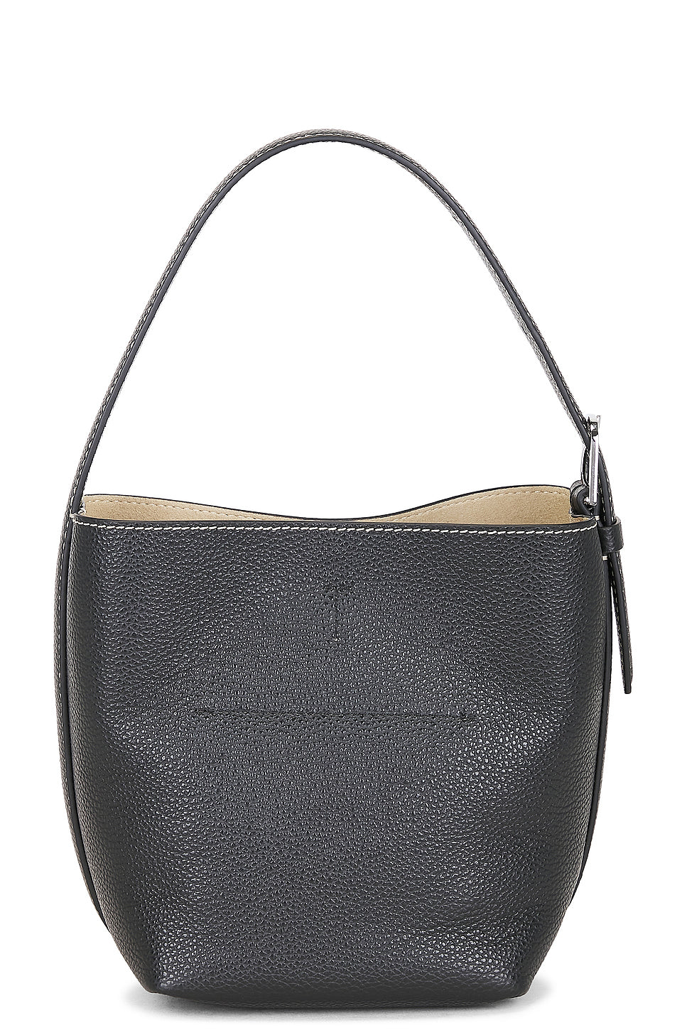 Small Belted Leather Tote Bag