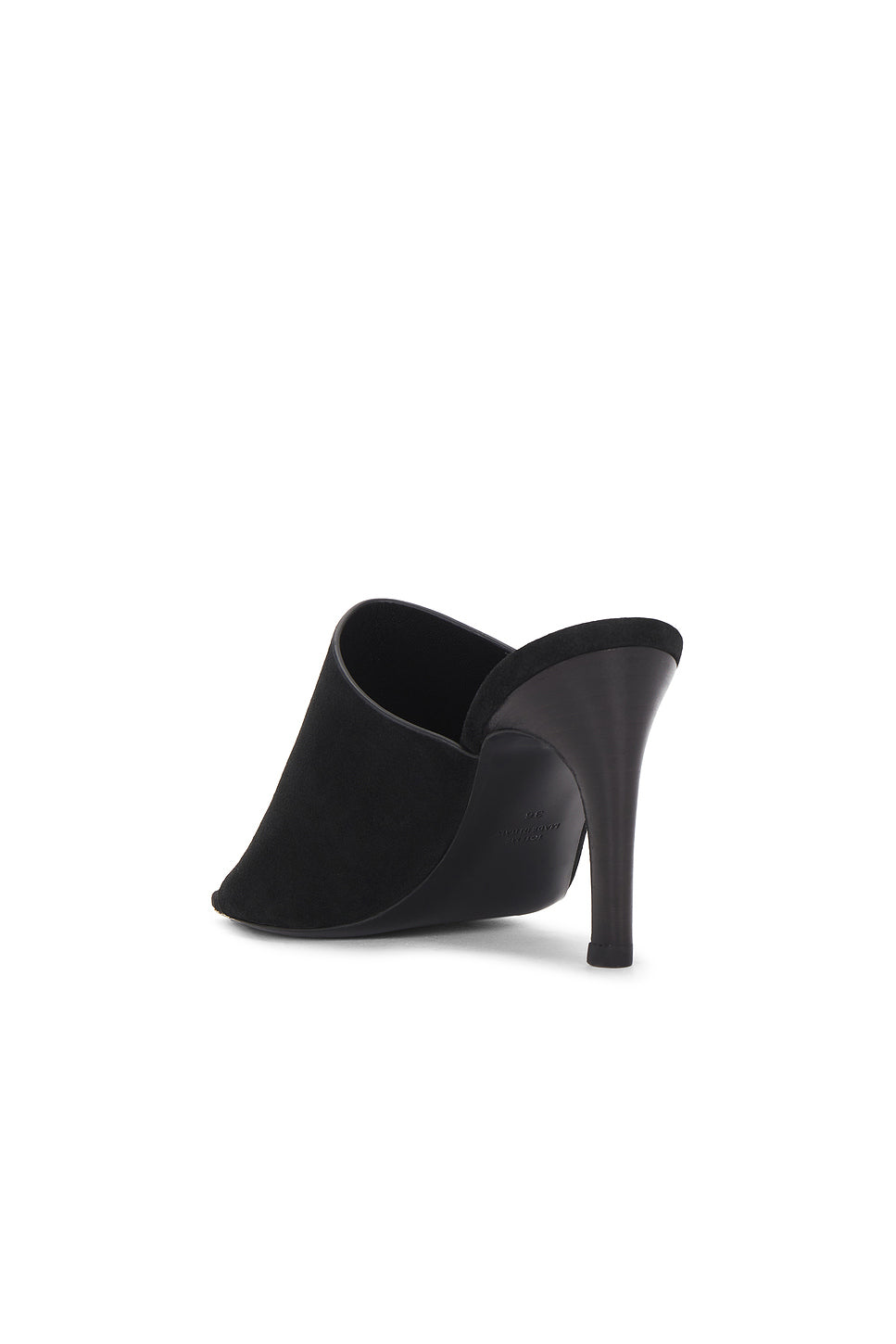 Velour Leather Bandeau Mule
