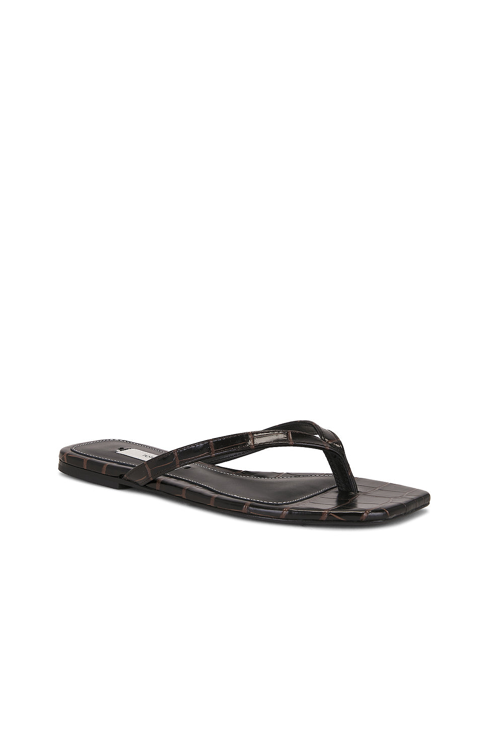 Croco Embossed Flip Flop