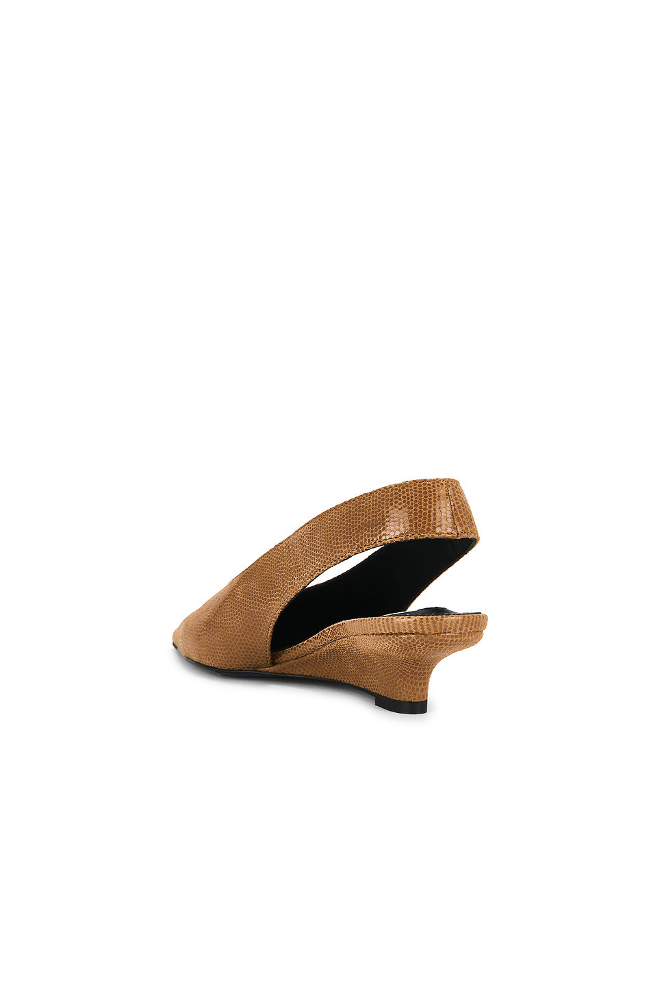 Wedge Lizard Embossed Slingback
